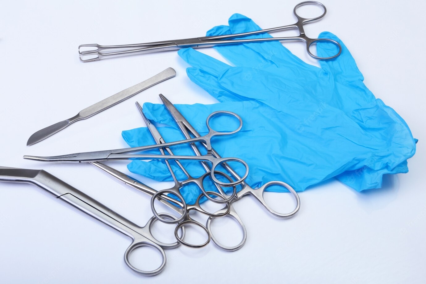 Mosquito forceps medical surgical instrument use in operation